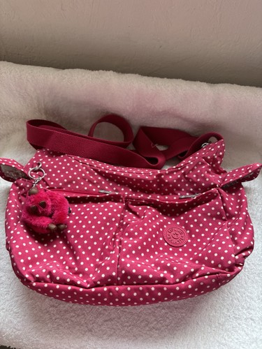 Kipling pink white - pink/white, polka