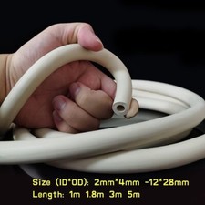 Natural Rubber Vacuum Pump Tube Suction Hose Conveyor Pipe Air Water Oil White