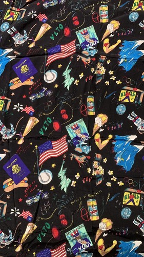 Vintage 90s multicolor rayon - vintage,