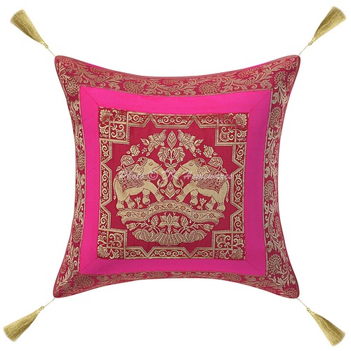 Brocade jacquard cushion cover - jacquard,