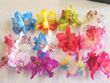 Joblot 36pcs double orchid Hair Clips Wedding Bridesmaid Prom Festival new