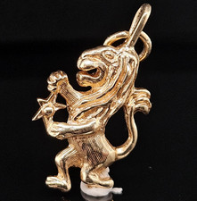 14K Gold LION OF JUDAH Charm