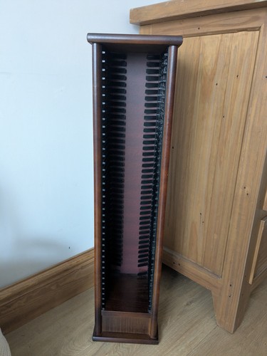 Wooden tower storage rack - cd,
