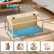 Hamster Cage Chewproof Wooden