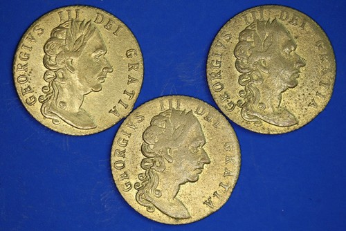 George iii gaming tokens - 3x,