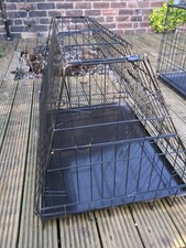 Ellie-Bo Deluxe Small Dog Crate with Sloping Design for Car Transport