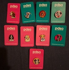 x9 SET PDSA CHARITY DOGS PIN