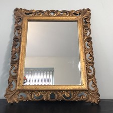 Vintage Wooden Gold Painted