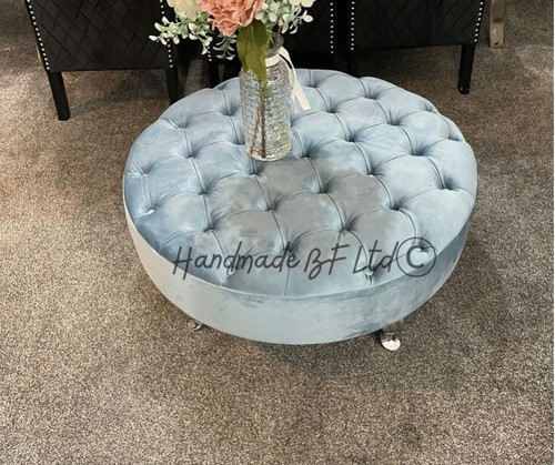 Round coffee table pouffe - round,