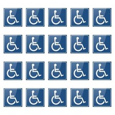 20Pcs Disabled Signs Disabled