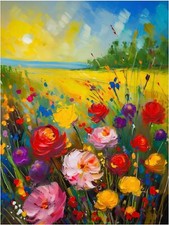 Tile Mural Flowers Rose