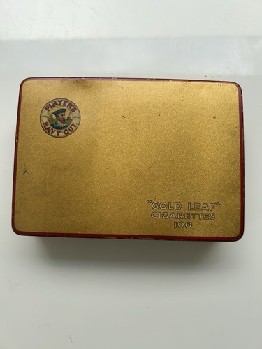 Vintage cigarette tin - cigarette,
