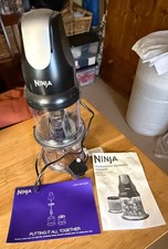 NINJA PROFESSIONAL CHOPPER FOOD PROCESSOR WITH 2 STACKABLE BOWLS, BLACK, 200W