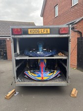 FA Senior Kart Rotax Max Evo, Custom built electric kart, modified trailer