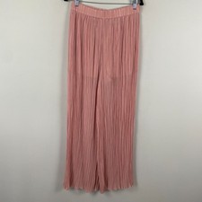Zara Pink Pleated Wide Leg