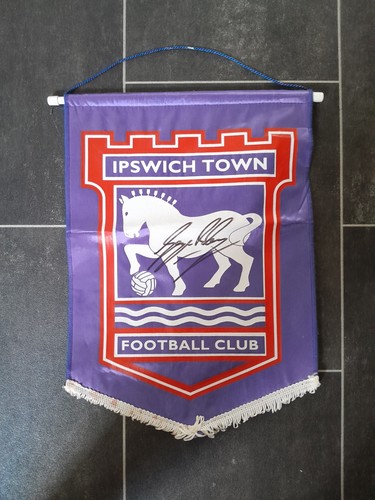 Ipswich town pennant signed - town,