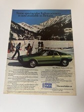 Original Vintage 1978 Lancia Beta Montecarlo Magazine Advert Poster Garage Retro