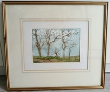 Trees in a Landscape Newlyn Art Gallery Penzance Cornwall Painting Peter Smith