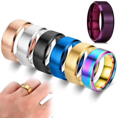 Titanium steel rings for mens - rings,