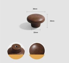 Walnut & Black Drawer Pulls