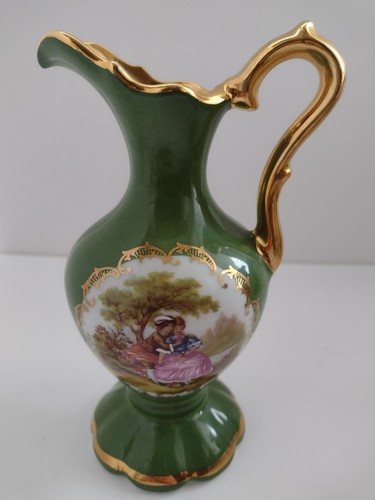 Limoges fragonard green gold - green,