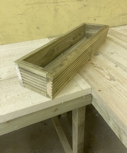 Decking wooden planter - decking, /