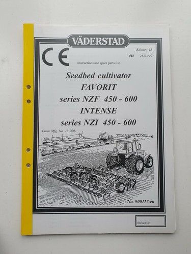Vaderstad favorit nzf intense - vaderstad,