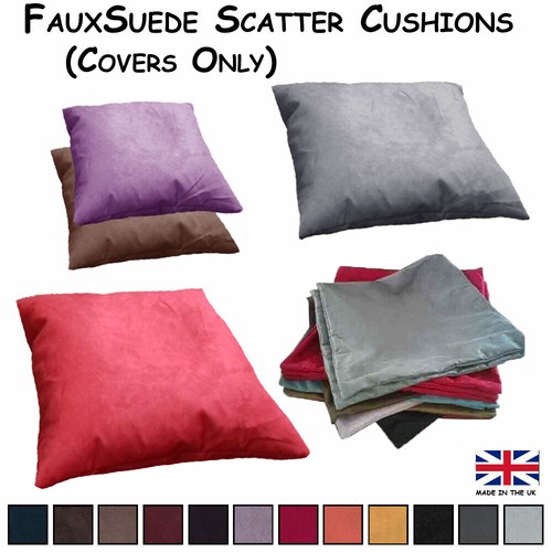 Faux suede scatter cushion - ,