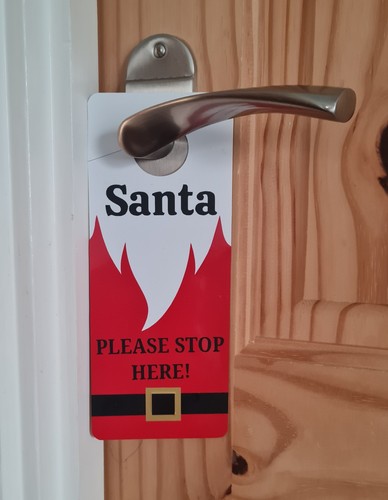 Santa door hanger please - hanger,
