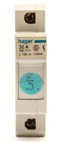 Hager 108 single pole - l,