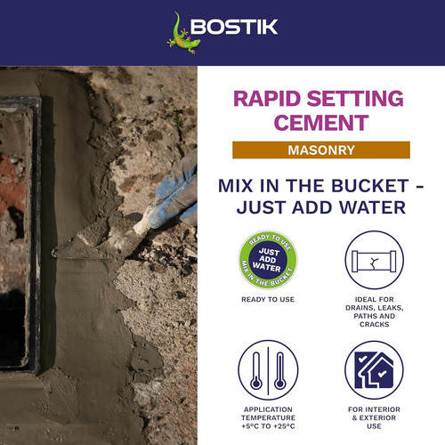 Bostik rapid setting - setting, cement
