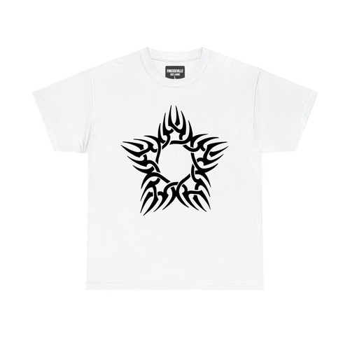 Tribal star shirt black - star, t-shirt
