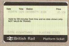 University Birmingham M02 - APTIS platform ticket - West Midlands B15