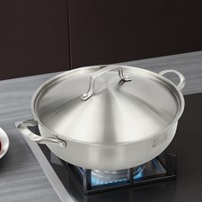 Stainless Steel Wok Frying Pan