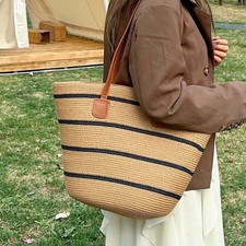 Woven Straw Tote Bag Women