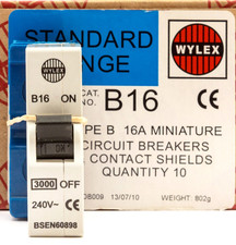 WYLEX 16 AMP B16 CURVE B 3kA