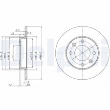 x2 Brake Disc BG3653 Fits Citroen Peugeot Berlingo Multispace C2 Enterprise