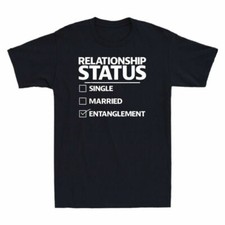 Tee Married Men's Funny Cotton Single Status Entanglement Relationship T-Shirt