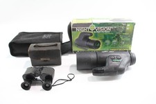 Vintage Night Owl Nightscope Monocular & Robson & Co Binoculars w/ Cases