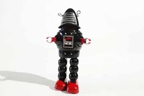 Black planet robot - black,