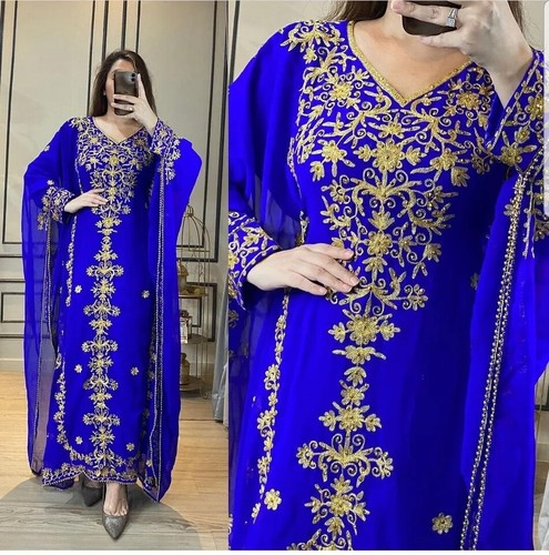 Navy blue georgette wedding - navy,