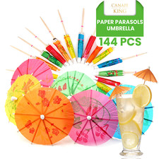 144x Cocktail Umbrella Sticks 10cm Party Drink Decorations Tableware Accessory