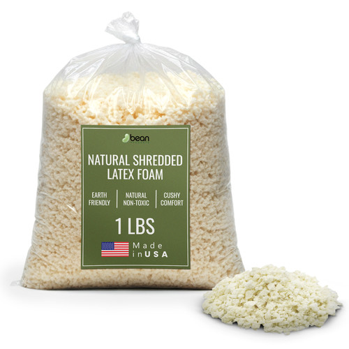 Natural shredded latex foam - latex,