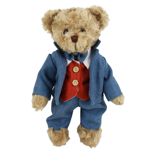 Teddy bear wearing suit - wearing,