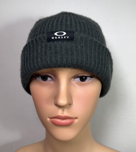 Oakley ribbed beanie hat grey - ribbed,