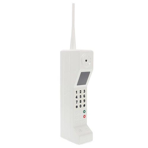 White retro old phone - retro, model