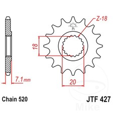JT Front Sprocket 11 Tooth 520