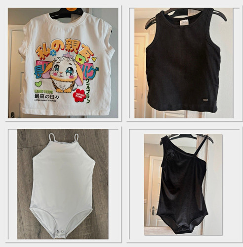 Zara girls bunny graphic print - girls,