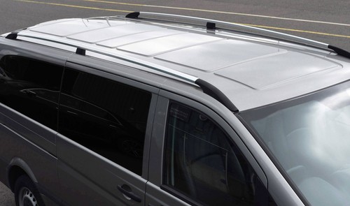 Polished roof bars - roof, side