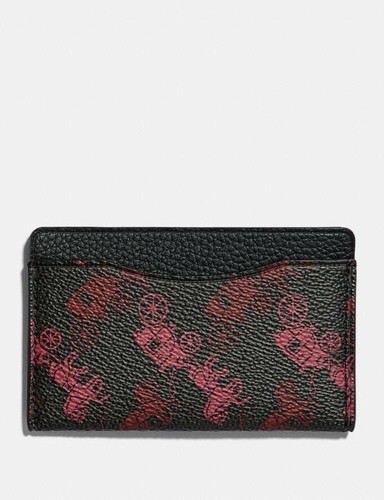Coach card case with horse - coach,